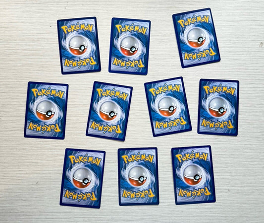 10 X Pokemon Electric Trading Cards Collection Random Years & Series GC 6389