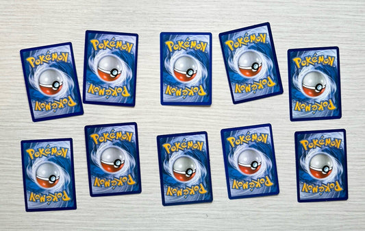 10 X Pokemon Electric Trading Cards Collection Random Years & Series GC 6389