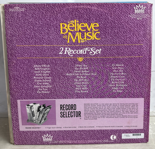 Believe In Music Various Artists 30 Original Hits - 12" Vinyl Record 3893