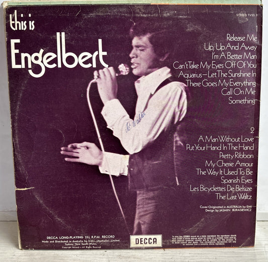 THIS IS ENGELBERT - ENGELBERT HUMPERDINCK - 12" Vinyl Record 3607