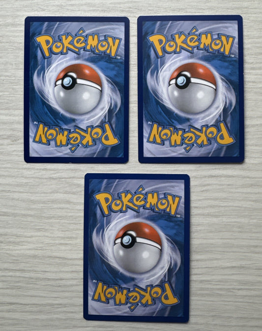 3 X Pokemon Fighting Trading Cards Collection Random Years & Series GC 5089