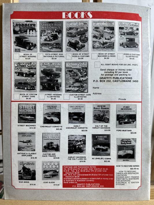 Graffiti Australian Street Rodding Magazine No.57 November/December 1987 In VGC