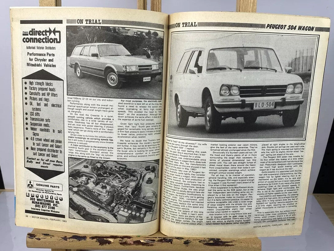 Motor Manual February 1983 No. 490 Magazine In Good Condition