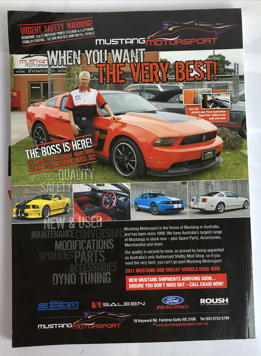 Unique Cars Issue 326 2011 Vintage Magazine In OK Condition