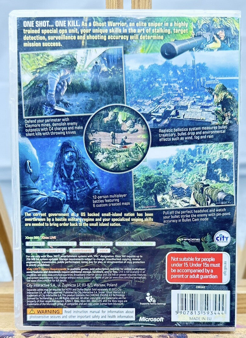 Snipper Ghost Warrior PAL Xbox 360 Complete 5724