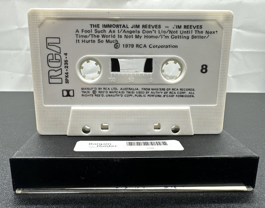 The Immortal Jim Reeves Cassette Tape In OK Condition 7784