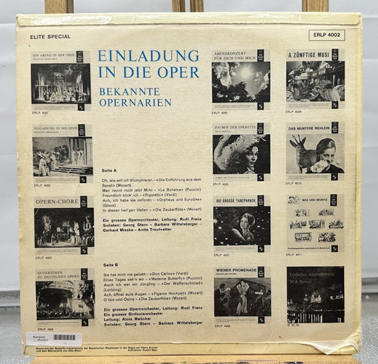 Einladung In Die Oper - Bekannte Pernarien Record In Good Condition 7521