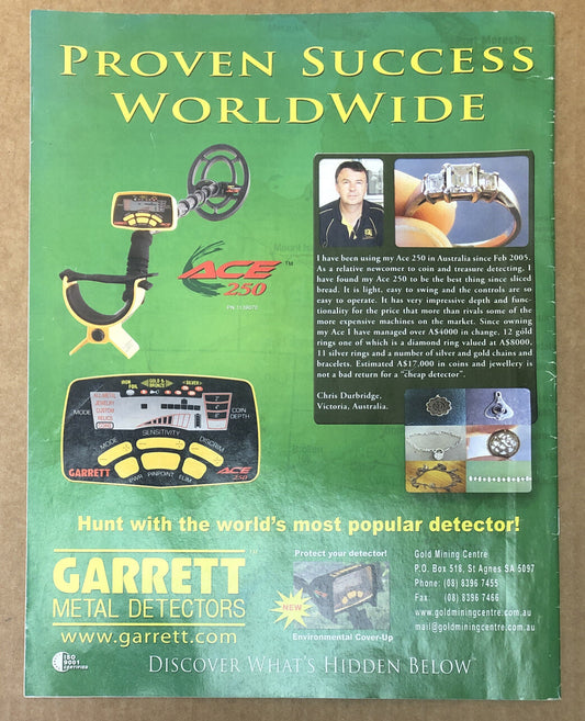 Australian Gold Gem & Treasure Magazine April 2007 In Good Condition