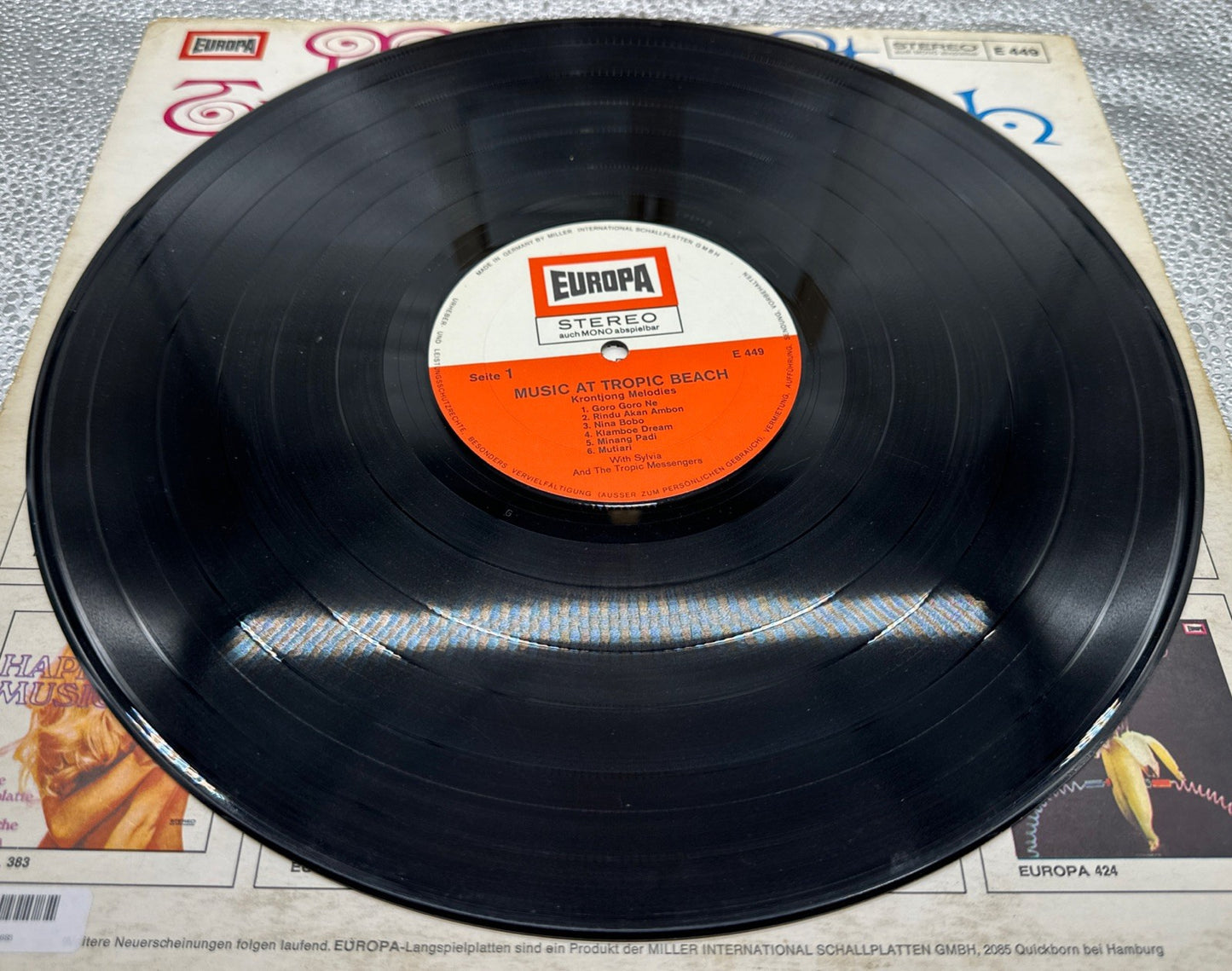 Music At Tropic Beach - Krontjong-Melodies Record In Good Condition 6683