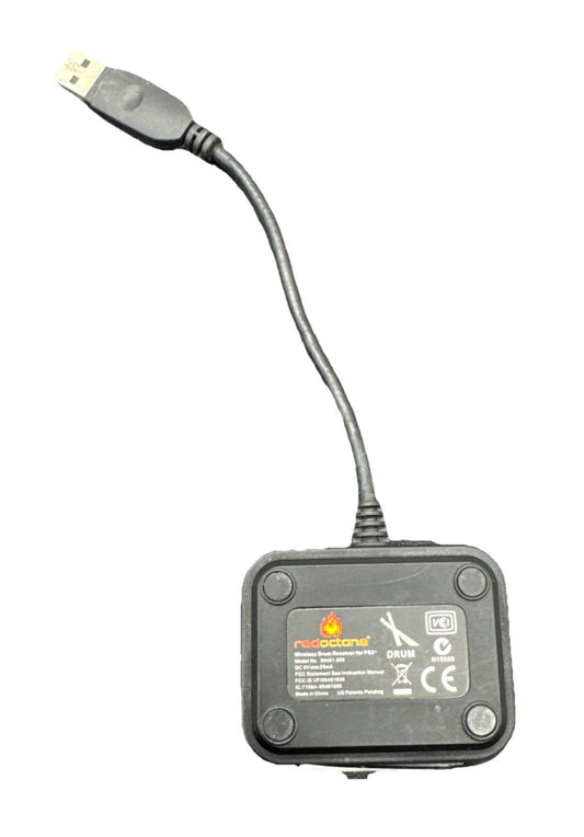 Guitar Hero Red Octane PS3/PS2 DRUM KIT DONGLE In Good Condition 8835