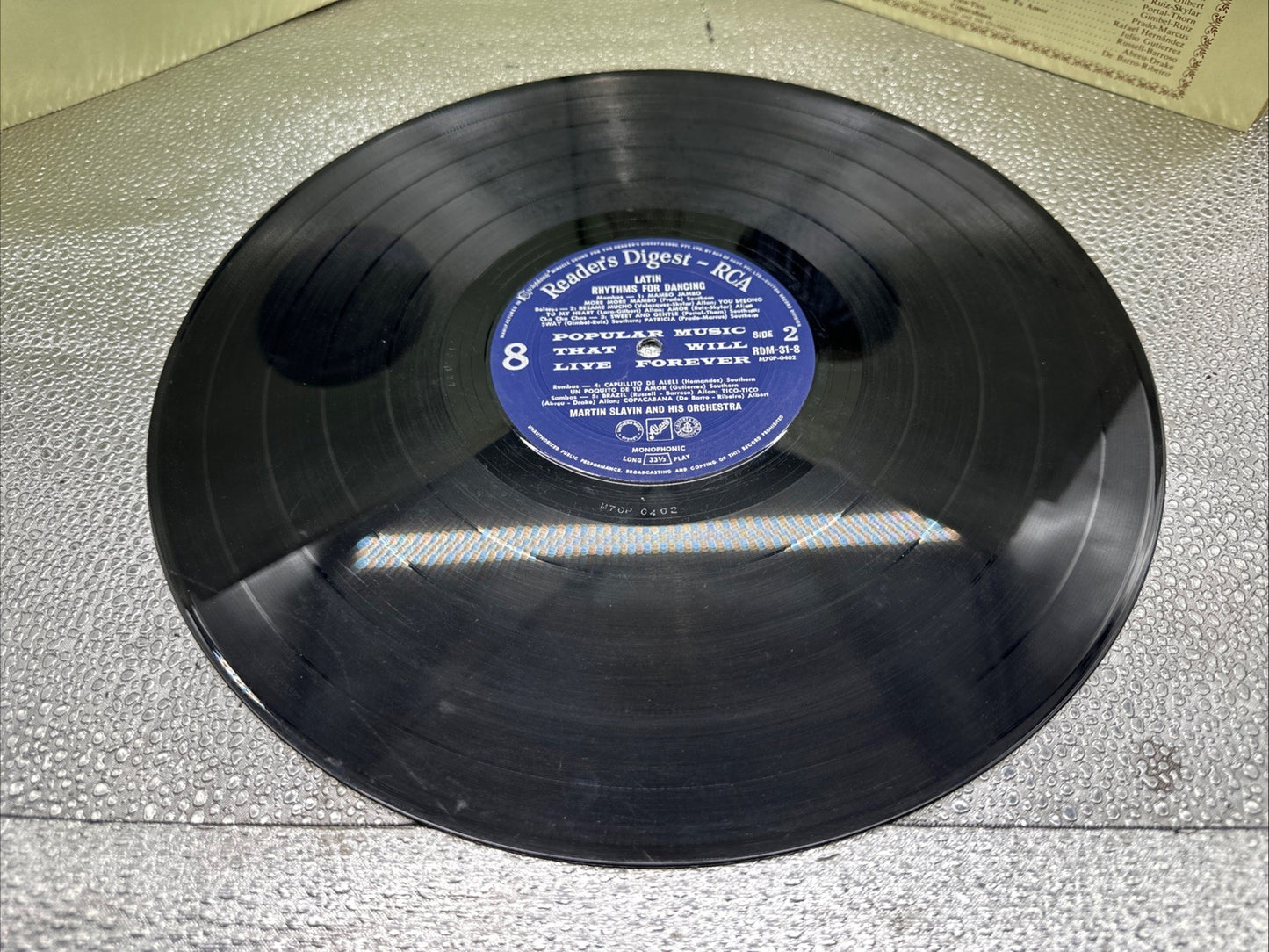 Reader's Digest Popular Music That Will Live Forever Record In OK Condition 7678