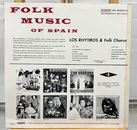 Fiesta ! - Folk Music Of Spain Record In Good Condition 7506