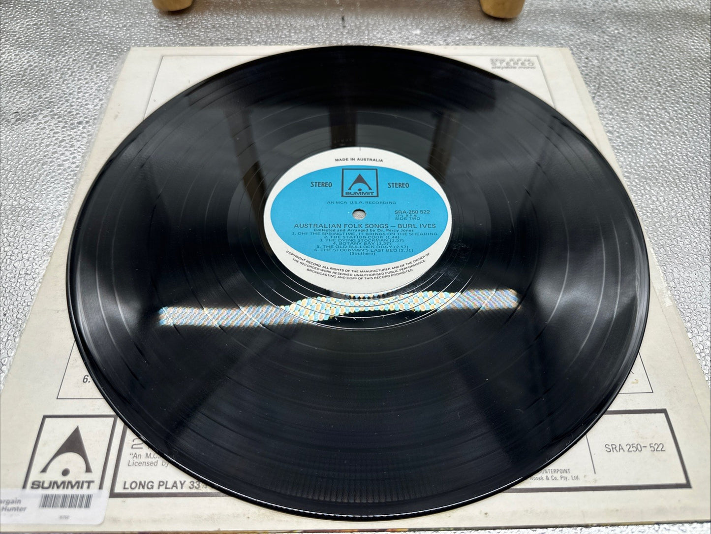 Burl Ives - Australian Folk Songs Record In Good Condition 6702