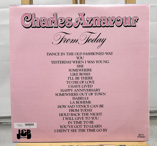 Charles Aznavour – From Today 20 Beautiful Songs Record In Good Condition 6639