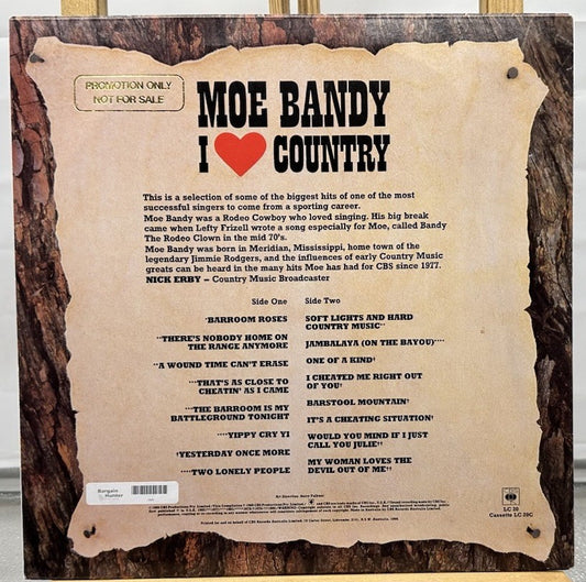 Moe Bandy - I Love Country Record In Good Condition 7691