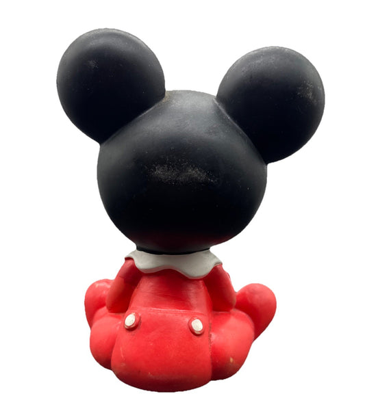 Vintage Shelcore BABY MICKEY MOUSE~Disney 15cm 1984 rubber squeaky ABC toy 8817