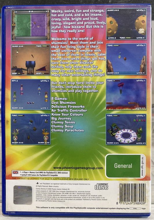 Clumsy Shumsy PAL Playstation 2/PS2 Complete Game 3493