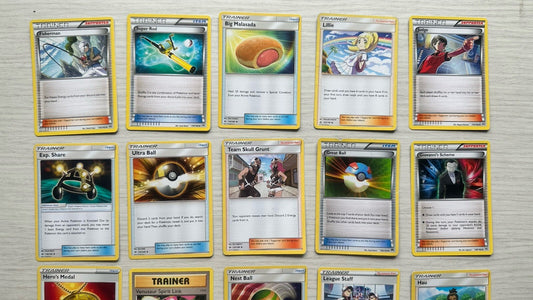 20 X Pokemon Trainer Cards Collection Random Years & Series 6388