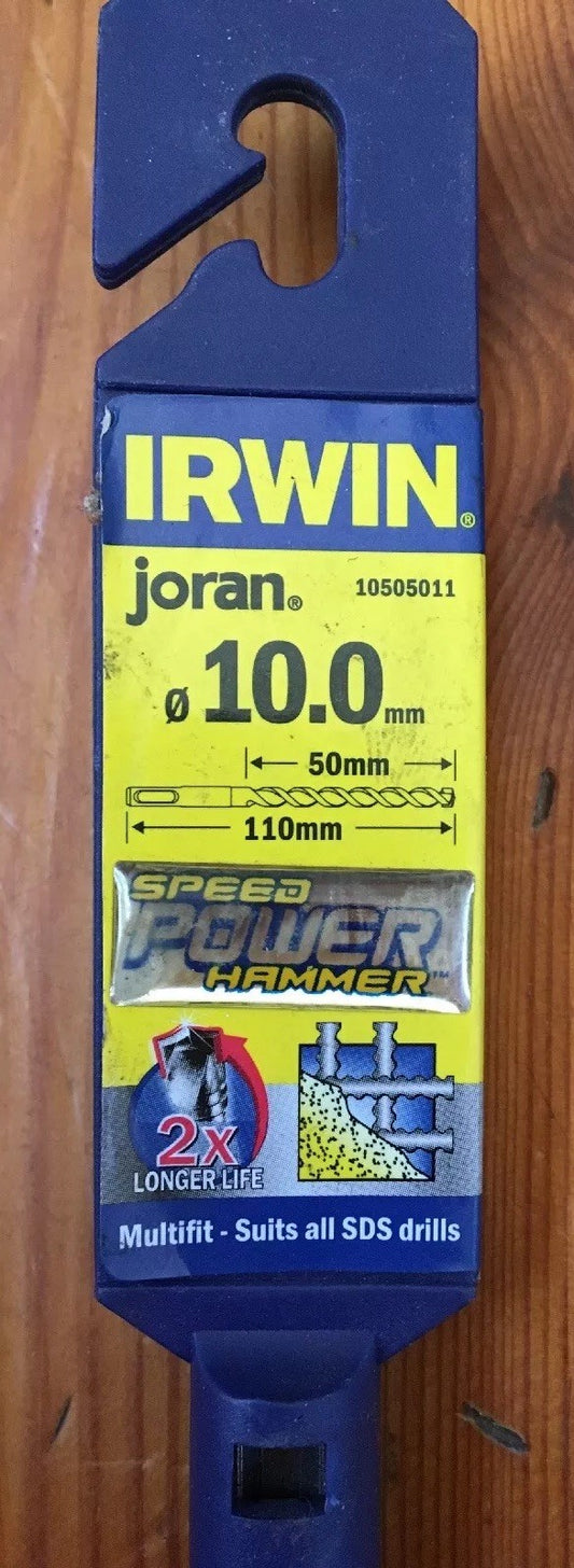 Irwin Joran Multi-Fit Shank 10.0mm 50/110 SDS Speed Power Hammer Masonry Drill