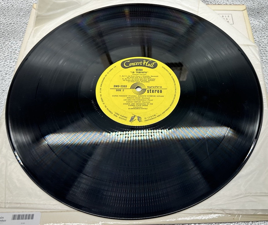 La Traviata - Opera In 3 Acts By Verdi Record In Good Condition 7510