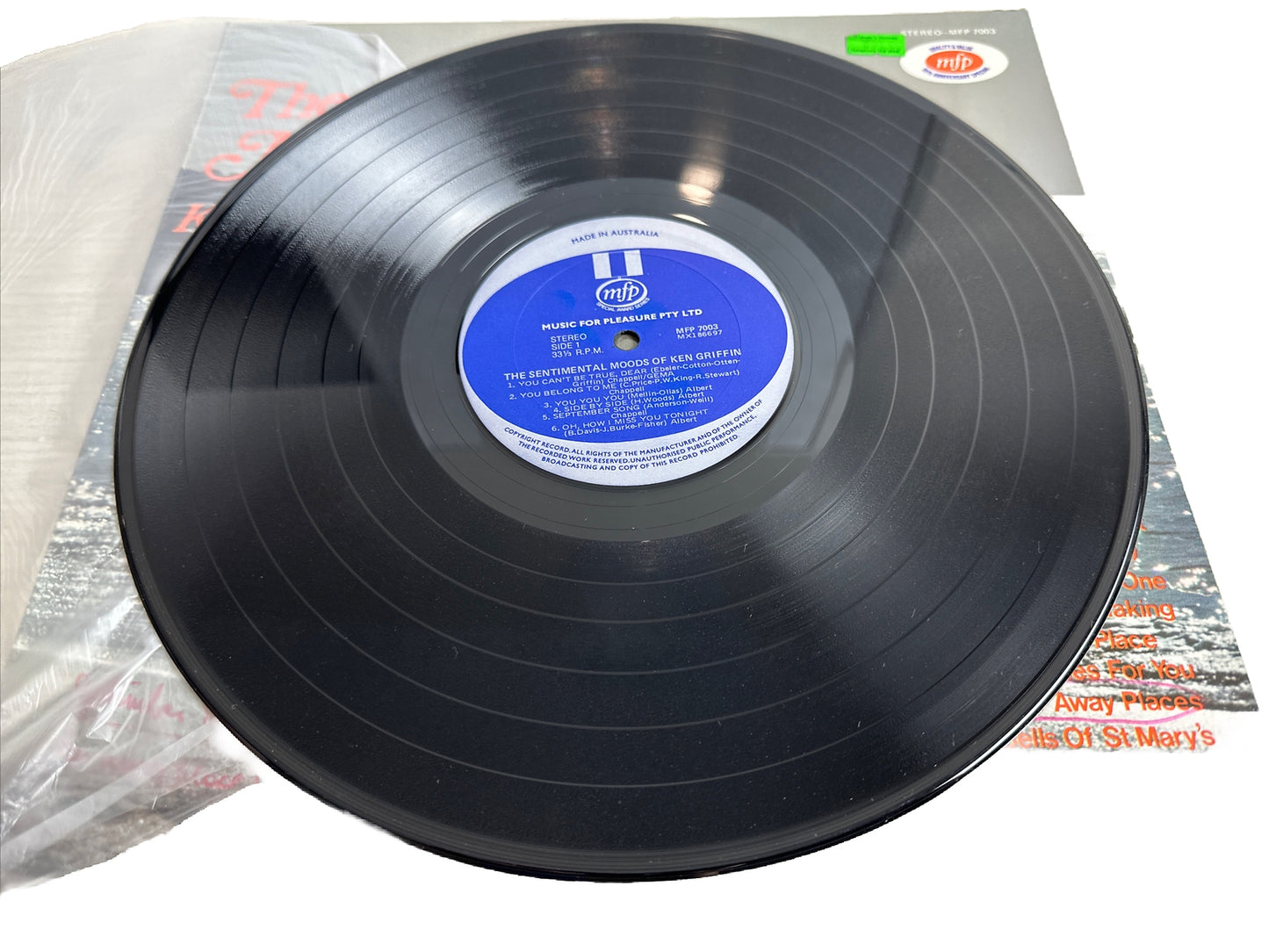 Ken Griffin - The Sentimental Moods Of - 12" Vinyl Record 3886