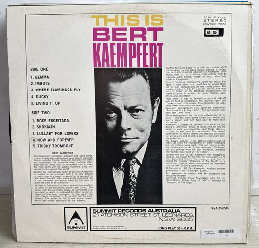 Bert Kaempfert - This Is Bert Kaempfert - 12" Vinyl Record 3888