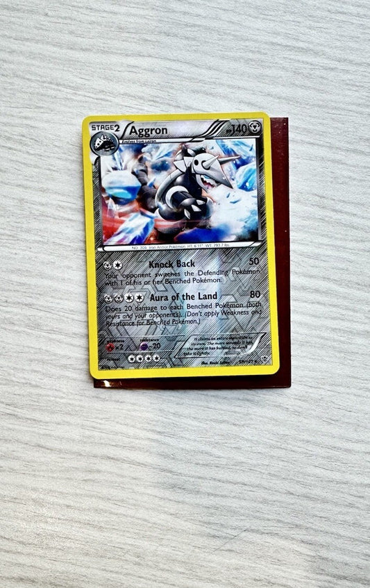 Aggron Pokemon Reverse Holo Steel Card Year 2013 (5243)