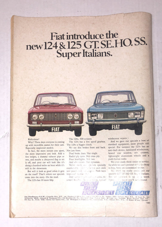 Vintage Wheels Magazine September 1970 In Ok Condition