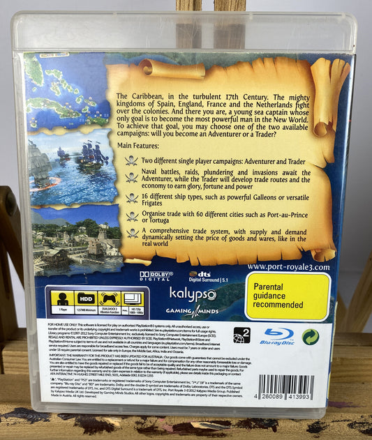 3426 Port Royale 3 Pirates And Merchants PAL Playstation 3/PS3 InComplete