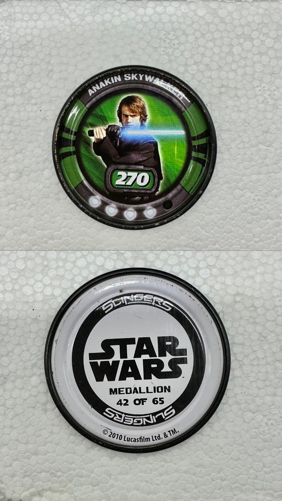 STAR WARS Slingers Metal Medallion Medals 2010 LUCASFILM In Good Condition