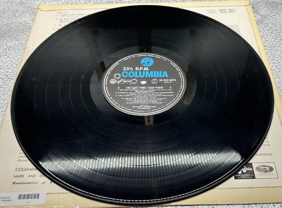 The Last Time I Saw Paris - The Magic Accordions Of Adriano Record In GC 7717
