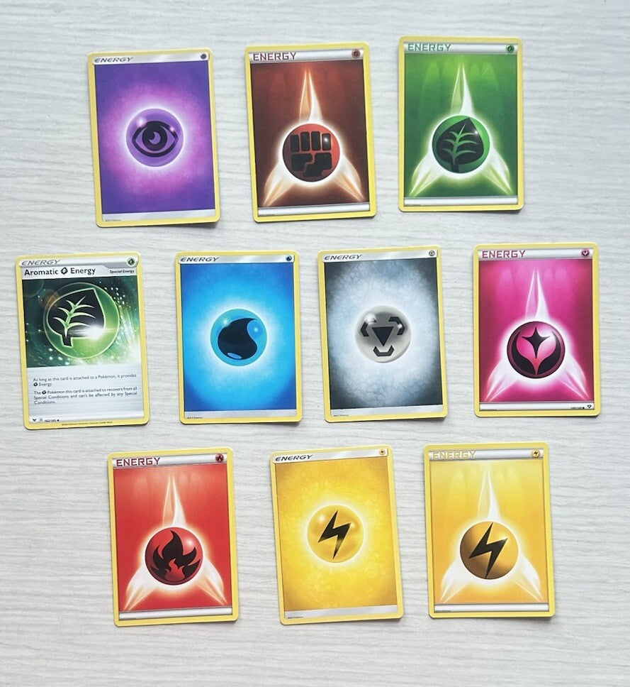 10 X Pokemon Energy Cards Collection Random Years & Series 6390