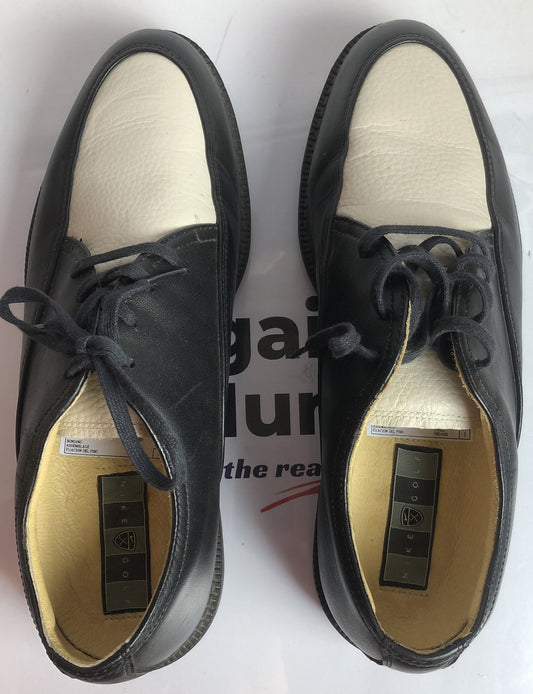 F159 Nike Air Golf Shoes In Black US8.5 UK6 EUR40 In Good Condition