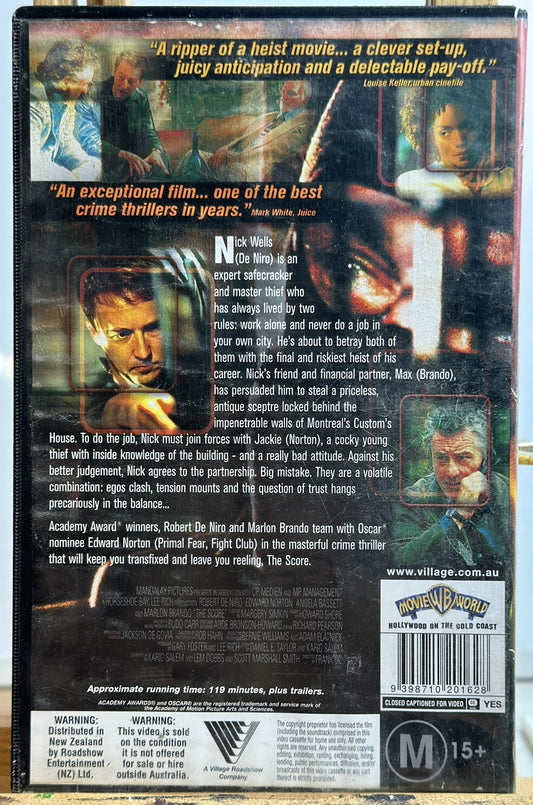 The Score - Ex-Rental VHS - In Good Condition - 4944