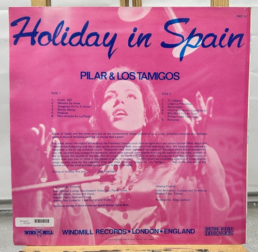 Pilar & Los Tamigos - Holiday In Spain Record In Good Condition 7505