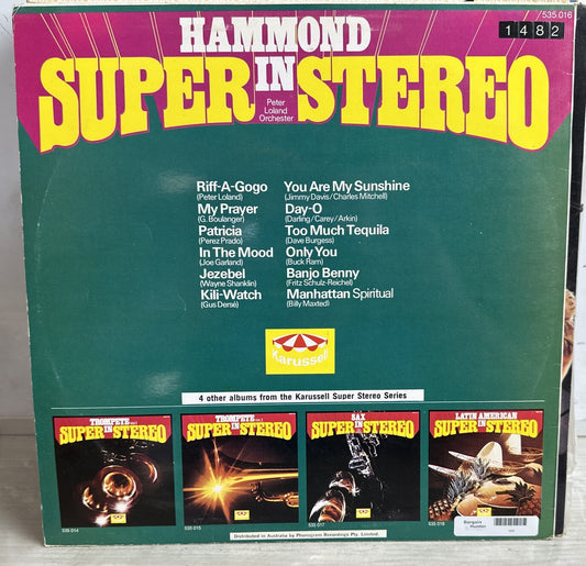 Hammond In Super Stereo - Peter Loland Orchester - 12" Vinyl Record 3883