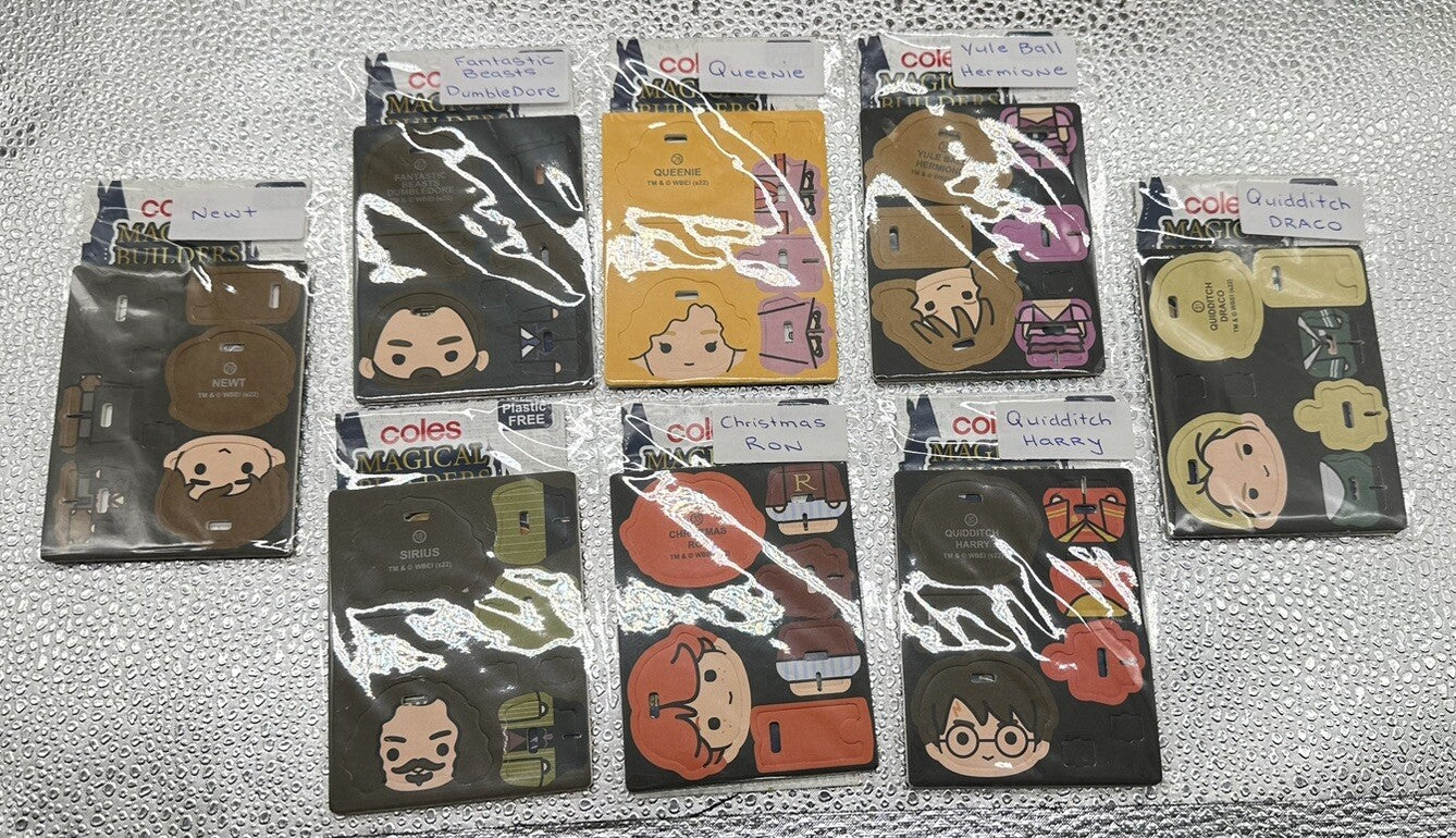 Coles Magical Builders - Assortment Of Harry Potter Collectables