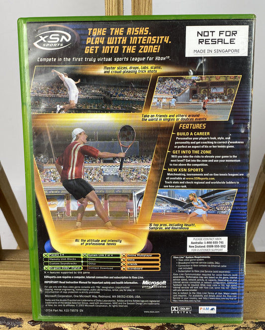 3388 Top Spin PAL Xbox Original Complete Game