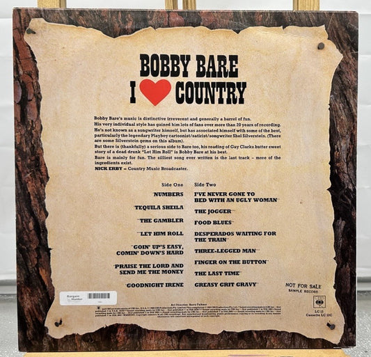 Bobby Bare - I Love Country Record In Good Condition 7695