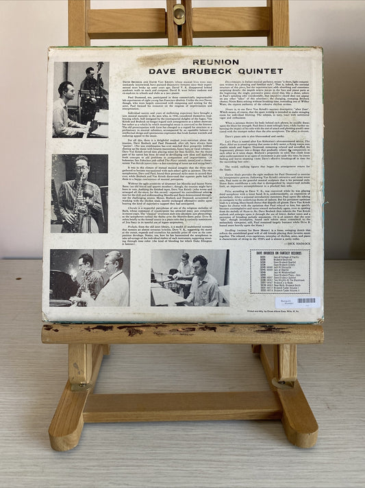 Reunion by Dave Brubeck Quintet 1958 Vintage Vinyl Record In Ok Condition 3364