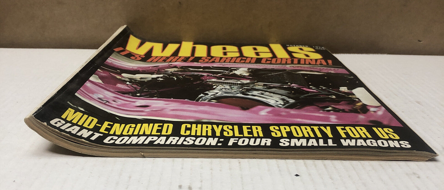 Vintage Wheels Magazine October 1973 In Ok Condition