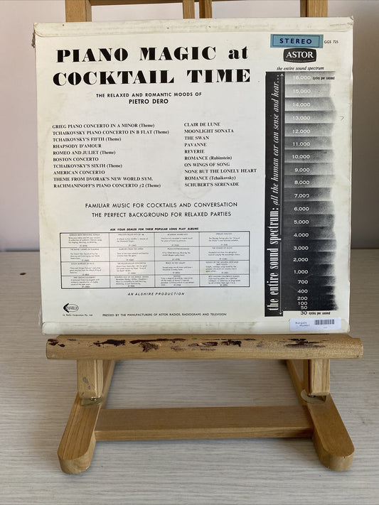 Pietro Dero - Piano Magic At Cocktail Time Vintage Vinyl Record 3362