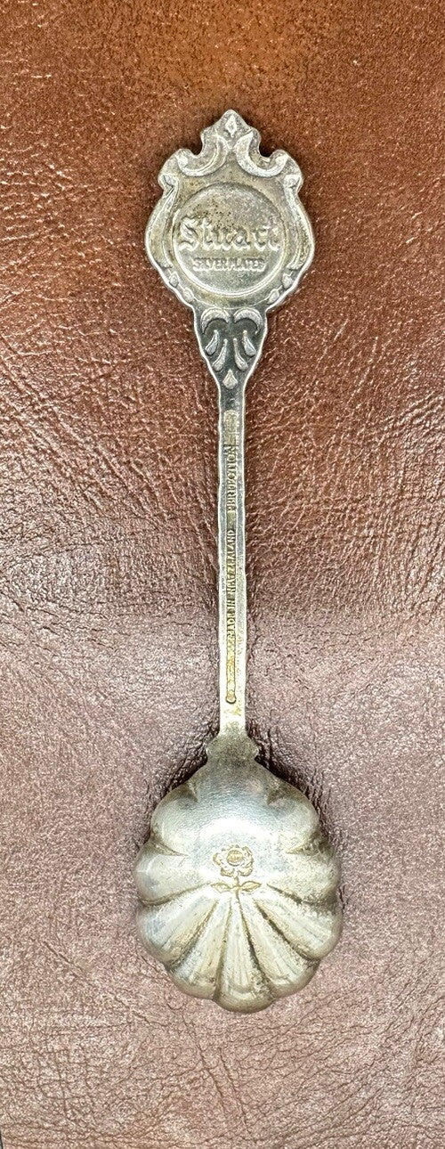 Souvenir Spoon Blue Lake Mount Gambier South Australia silver plated In OK Cond