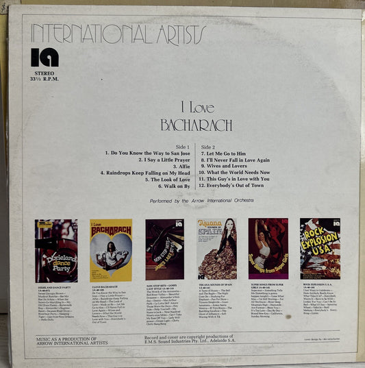 I Love Bacharach - Performed By The Arrow International Orchestra - 12" Record