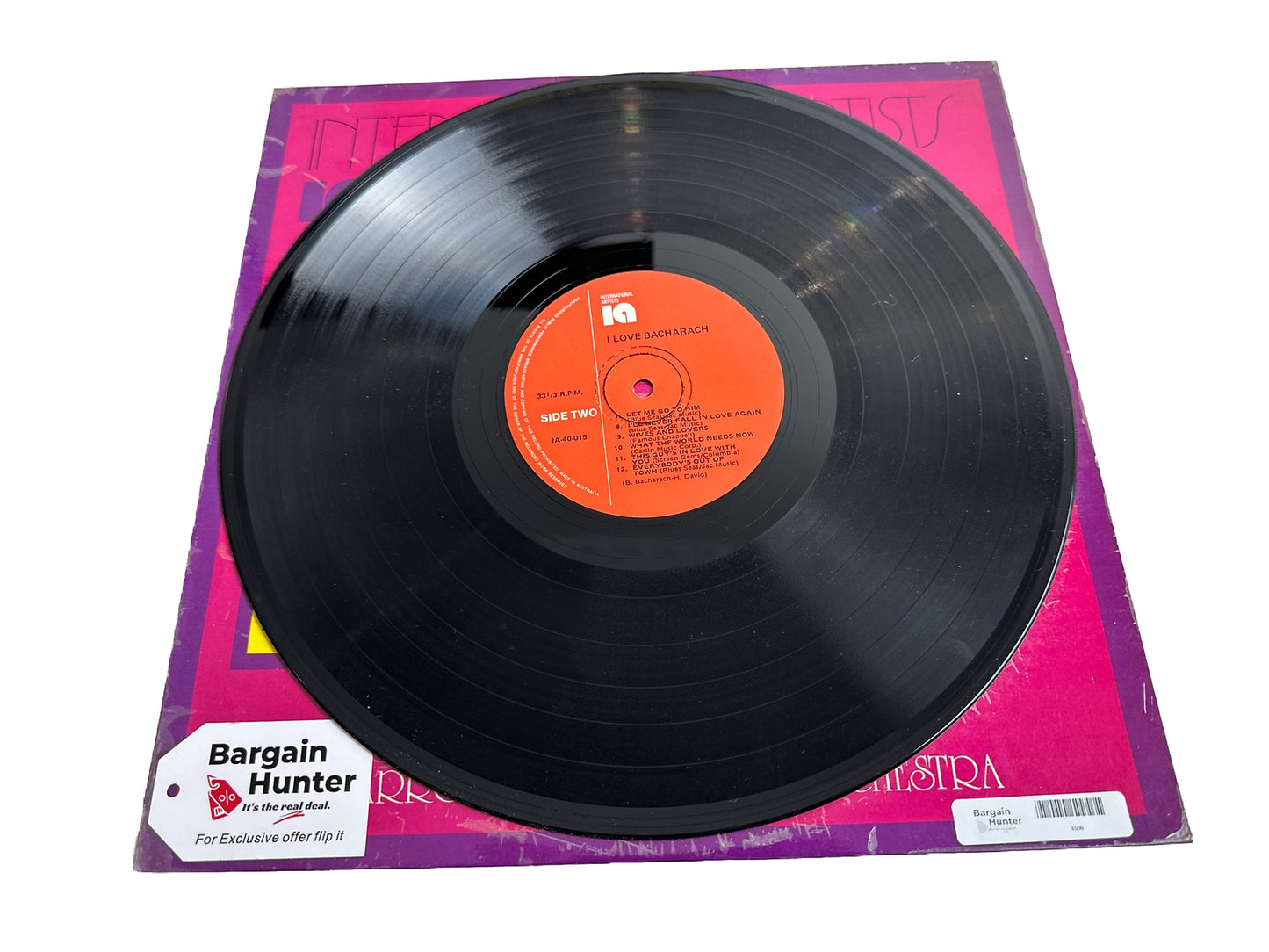 I Love Bacharach - Performed By The Arrow International Orchestra - 12" Record