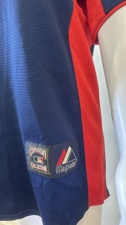 Boston Red Sox Baseball Majestic Jersey Blue Size Small In Good Condition 5591