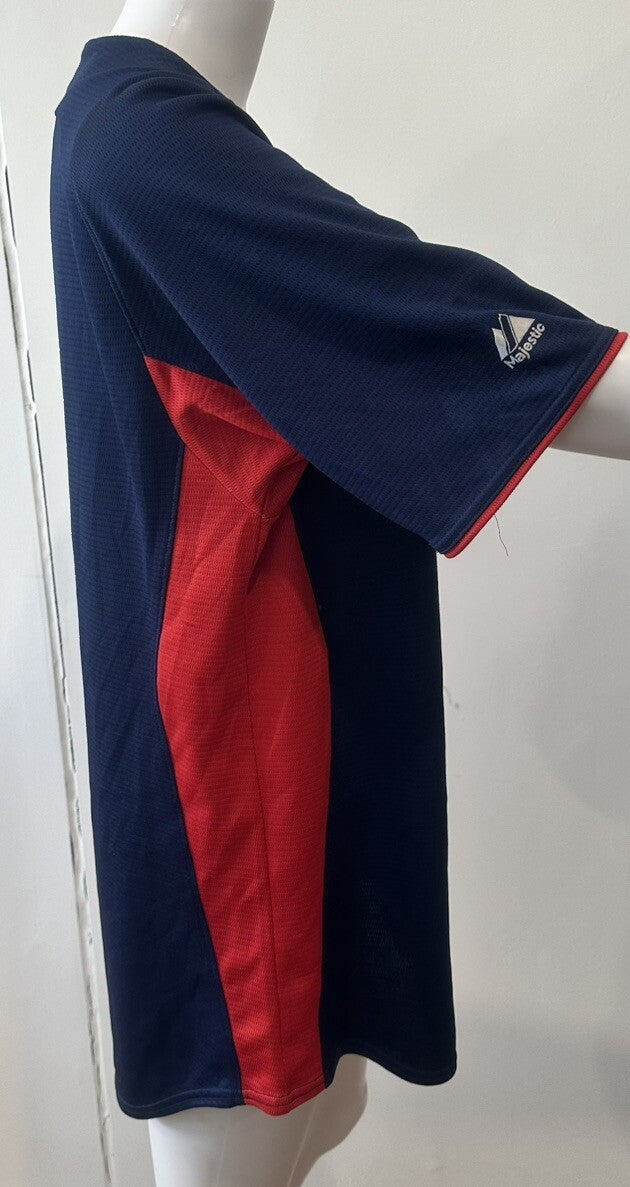 Boston Red Sox Baseball Majestic Jersey Blue Size Small In Good Condition 5591