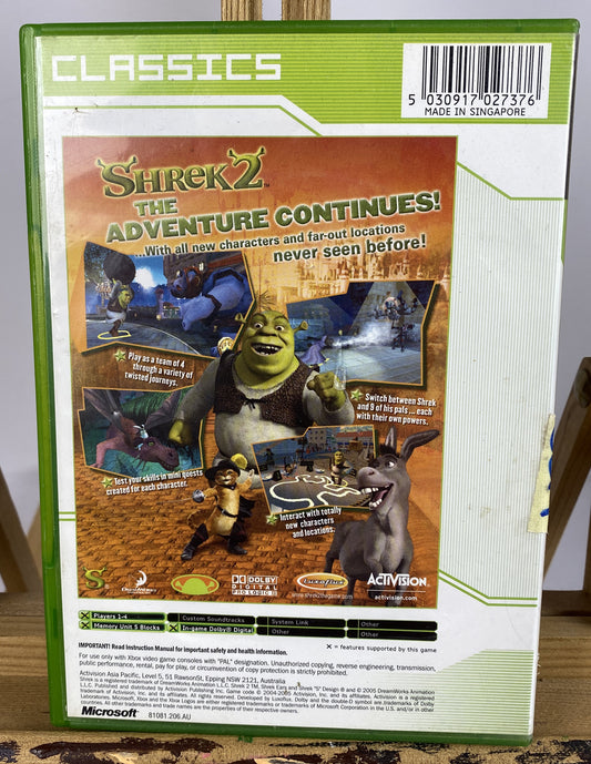 3379 Shrek 2 PAL Xbox Original Complete Game