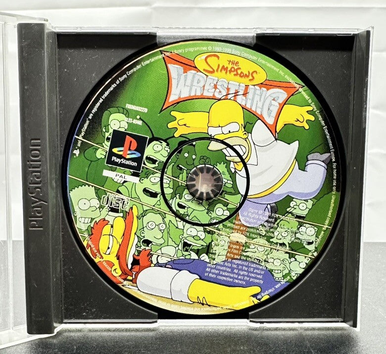 The Simpsons Wrestling PAL Playstation 1/PS1 - Incomplete IN OK Condition 8104