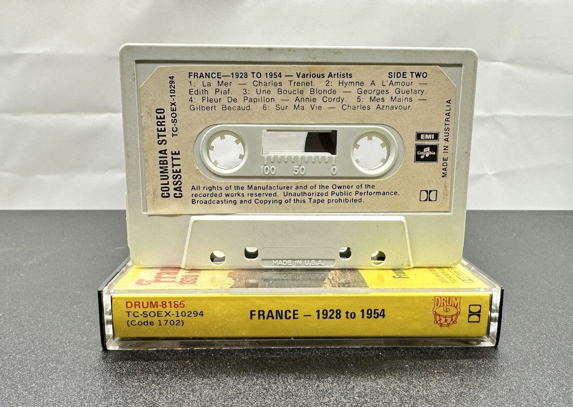 France 1928 to 1954 Cassette Tape In Good Condition 7662